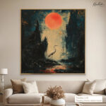 Nocturnal Grace Canvas Wall Art - Image 9
