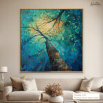 Emerald Canopy Canvas Wall Art - Image 9