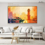 Golden Harbor Canvas Wall Art - Image 9