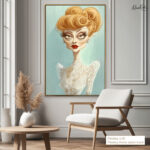 Retro Elegance Canvas Wall Art - Image 9