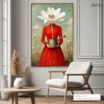 Petal Head Canvas Wall Art - Image 9