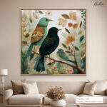 Whimsical Woodland Trio Canvas Wall Art - Image 9