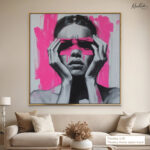 Neon Echoes Canvas Wall Art - Image 9