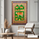 Shrinathji's Cows Canvas Wall Art - Image 9