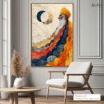 Celestial Waves Canvas Wall Art - Image 9
