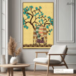 Deer Sheltern Canvas Wall Art - Image 9