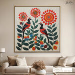 Tribal Bloom Canvas Wall Art - Image 9