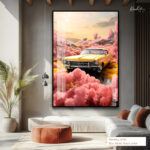 Sunset Pink Valley Acrylic Wall Art - Image 9