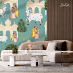 Traditional Indian Pichwai Premium Wallpaper