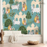 Traditional Indian Pichwai Premium Wallpaper - Image 5