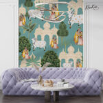 Traditional Indian Pichwai Premium Wallpaper - Image 3