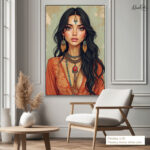Terracotta Muse Canvas Wall Art - Image 10