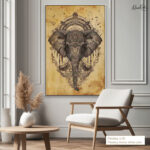 Sacred Ganesha Canvas Wall Art - Image 10