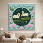 Sacred Lotus Path Canvas Wall Art - Image 10