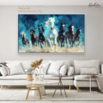 Seven Galloping Horses Canvas Wall Art - Image 10