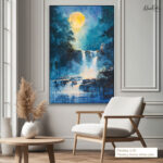 Midnight Cascade Canvas Wall Art - Image 10