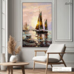 Golden Harbor Canvas Wall Art - Image 10