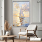 Azure Horizon Canvas Wall Art - Image 10