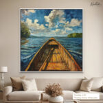 Azure Voyage Canvas Wall Art - Image 10