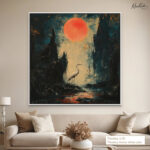 Nocturnal Grace Canvas Wall Art - Image 10
