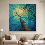 Emerald Canopy Canvas Wall Art - Image 10