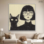 Midnight Noir Canvas Wall Art - Image 10