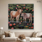 Lotus Pond Canvas Wall Art - Image 10