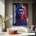 The Meditating Shiva Acrylic Wall Art - Image 10