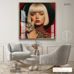 Lunar Feline Acrylic Wall Art - Image 10