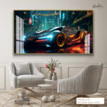 The Midnight Car Acrylic Wall Art - Image 10