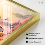 Sunset Pink Valley Acrylic Wall Art - Image 11