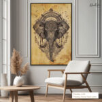 Sacred Ganesha Canvas Wall Art - Image 11
