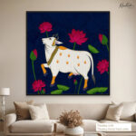 Midnight Lotus Canvas Wall Art - Image 11