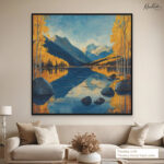 Autumn Mountain Canvas Wall Art - Image 11
