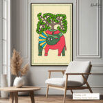 Tree Elephant Canvas Wall Art - Image 11