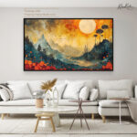 Celestial Meadow Canvas Wall Art - Image 11