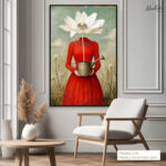 Petal Head Canvas Wall Art - Image 11