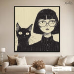 Midnight Noir Canvas Wall Art - Image 11