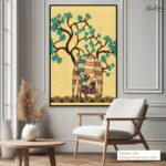 Deer Sheltern Canvas Wall Art - Image 11