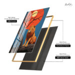 Cosmic Lion Acrylic Wall Art - Image 11