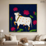 Midnight Lotus Canvas Wall Art - Image 12