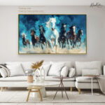 Seven Galloping Horses Canvas Wall Art - Image 12