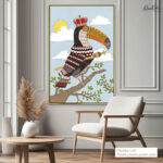 Folk Grandeur Canvas Wall Art - Image 12