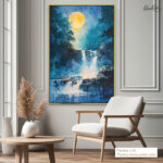 Midnight Cascade Canvas Wall Art - Image 12