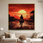 Sunset Outlaw Canvas Wall Art - Image 12
