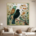 Whimsical Woodland Trio Canvas Wall Art - Image 12