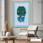 Teal Peacock Canvas Wall Art - Image 10