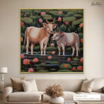 Lotus Pond Canvas Wall Art - Image 12