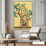 Deer Sheltern Canvas Wall Art - Image 12