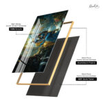 Radha and Krishna's Embrace Acrylic Wall Art - Image 12